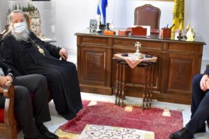 Εθιμοτυπική επίσκεψη του Αντιπεριφερειάρχη και του Δημάρχου Φλώρινας στον Σεβασμιώτατο Μητροπολίτη Φλωρίνης Πρεσπών και Εορδαίας κ. Θεόκλητο