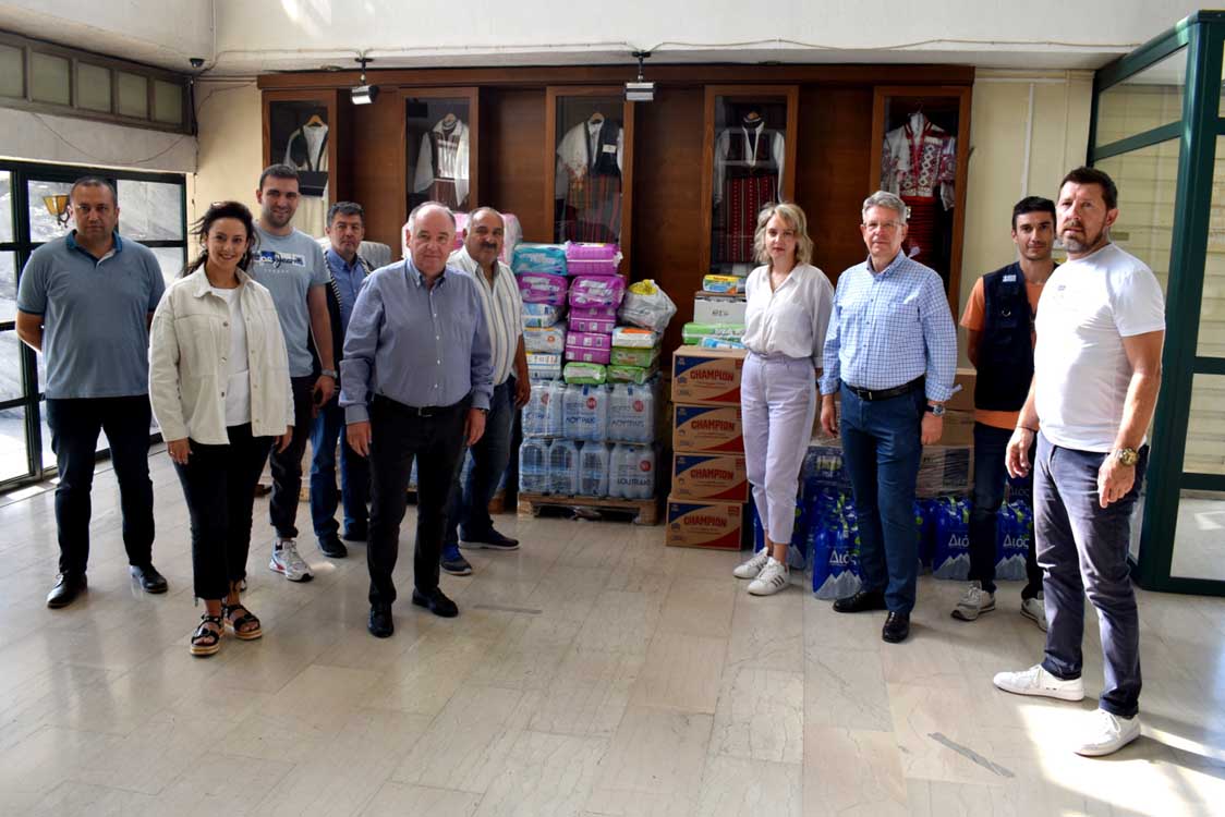 Ολοκληρώθηκε η αποστολή ανθρωπιστικής βοήθειας της Π.Ε. Φλώρινας στους πλημμυροπαθείς των Τρικάλων
