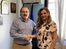 Ο Αντιπεριφερειάρχης Φλώρινας Αθανάσιος Τάσκας επισκέφτηκε τη νέα Διοικήτρια του Γενικού Νοσοκομείου Φλώρινας
