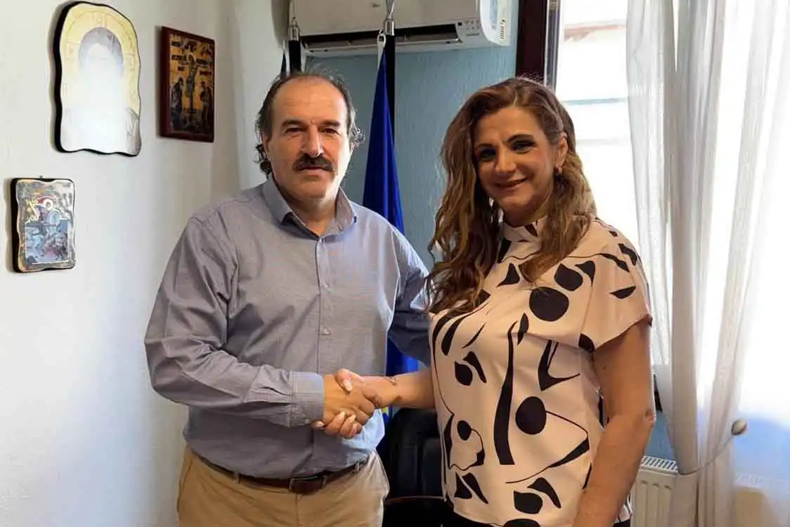 Ο Αντιπεριφερειάρχης Φλώρινας Αθανάσιος Τάσκας επισκέφτηκε τη νέα Διοικήτρια του Γενικού Νοσοκομείου Φλώρινας