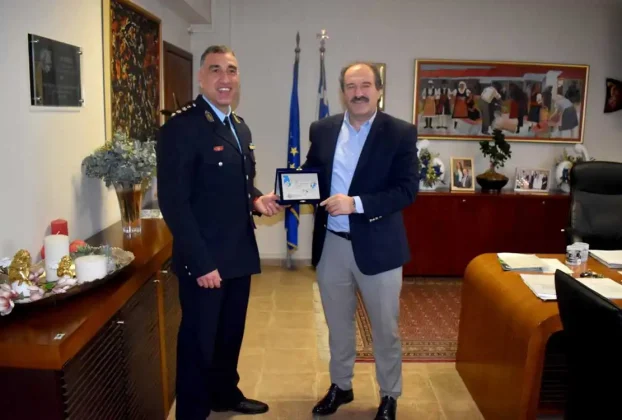 Εθιμοτυπική συνάντηση του Αντιπεριφερειάρχη Φλώρινας Αθανάσιου Τάσκα με τον νεοτοποθετηθέντα Αστυνομικό Διευθυντή της Αστυνομικής Διεύθυνσης Φλώρινας