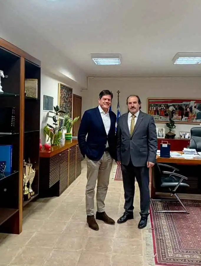 Συνάντηση εργασίας Αντιπεριφερειάρχη Φλώρινας με τον επικεφαλής Αντιπροσωπείας της Ε.Ε. στη Βόρεια Μακεδονία